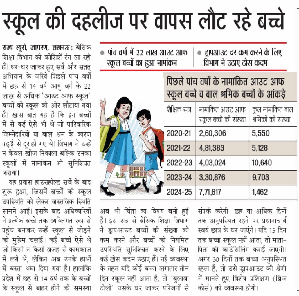 शिक्षा की ओर लौटते कदम